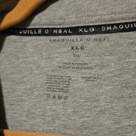 Shaquille O'Neal Heather Gray Polo GolfShirt Classic Design Size 3XL - Picture 2 of 8